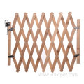 Pet Gate fence Wooden Retractable Dog Sliding Door